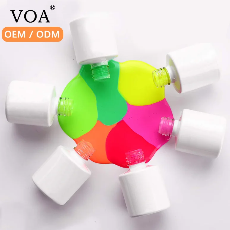 

Rainbow Color Gel Polish Semi Permanent Top Coat Glossy With Custom Logo UV Gel Nail Polish, 3000+ colors