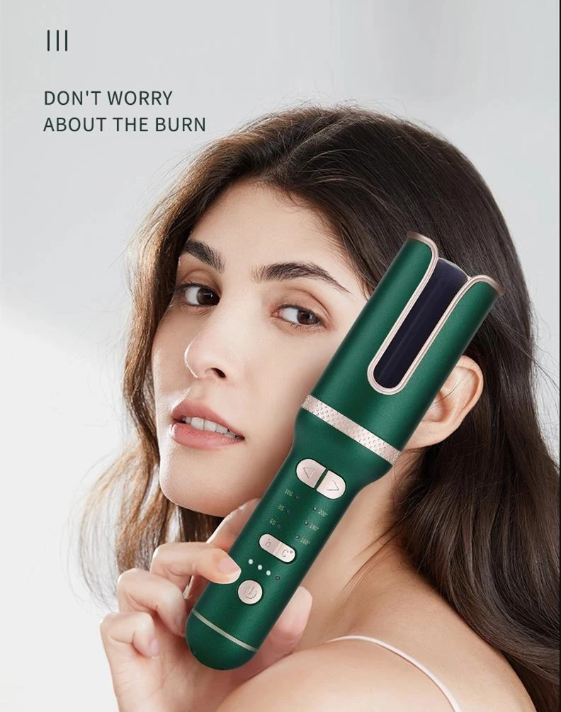 

2021 USB Interface Led Display Temperature Control Curling Iron Portable Auto Automatic Hair Curler Iron