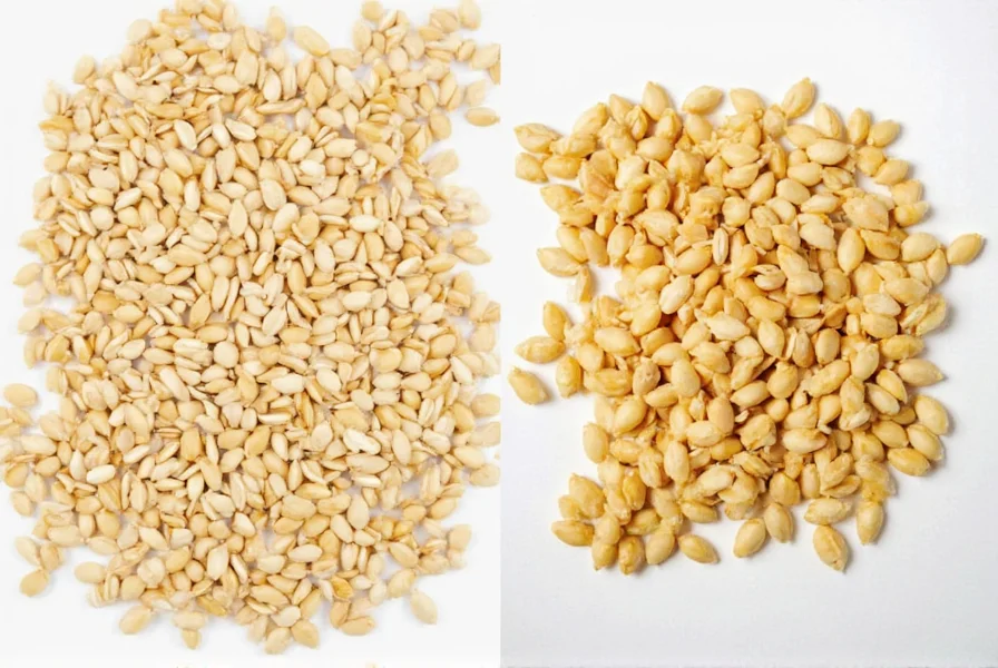 Sesame seeds on a plate