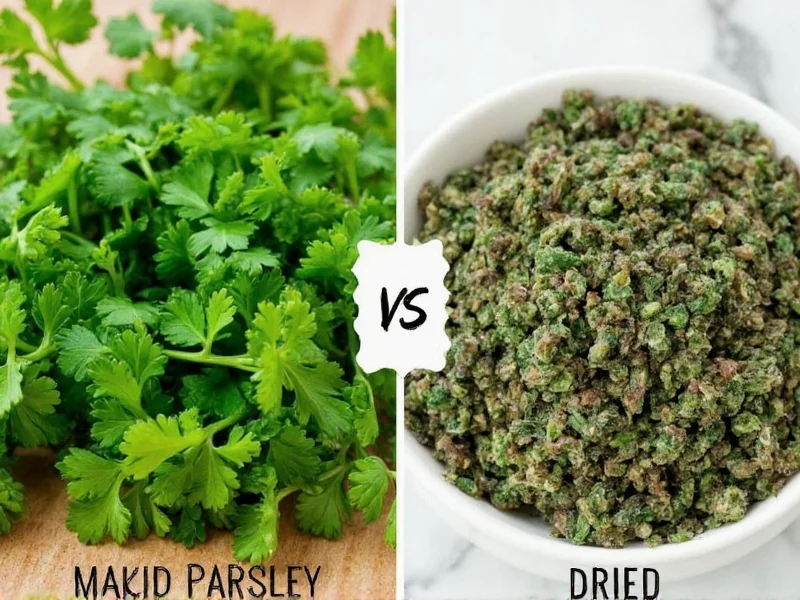 Fresh Parsley vs Dried: Key Differences & Best Uses