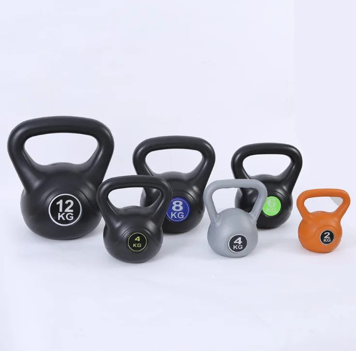 

Cheap kettlebell set 2kg to 24kg unisex power training weight lifting squat gym equipment competition high quality cast iron, Various colors