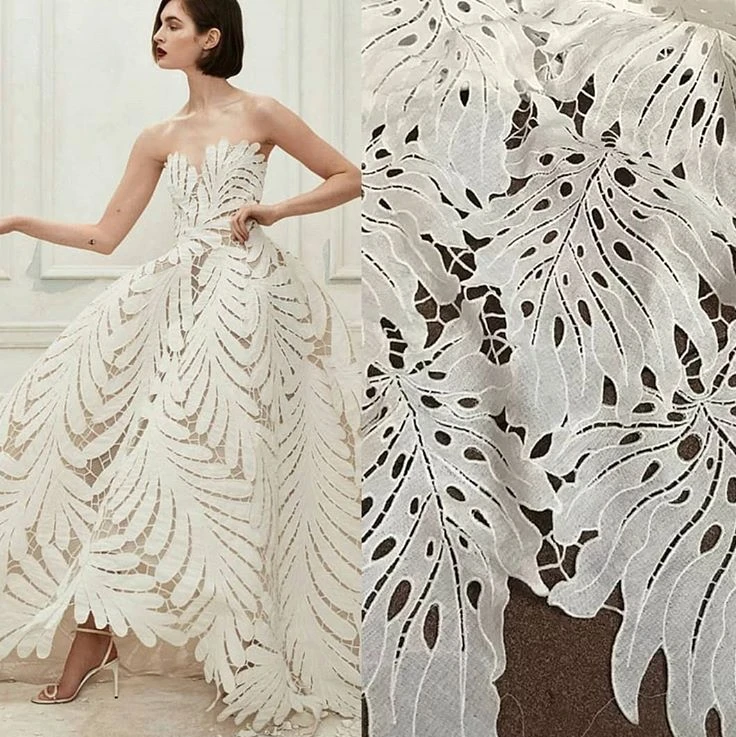 

Luxury white lace fabrics african lace fabrics