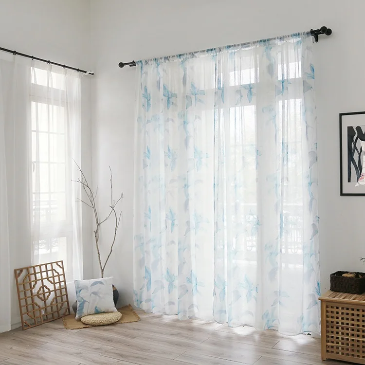 Best Selling Living Room Curtain Fabric Tulle Fabric Sheer Curtain