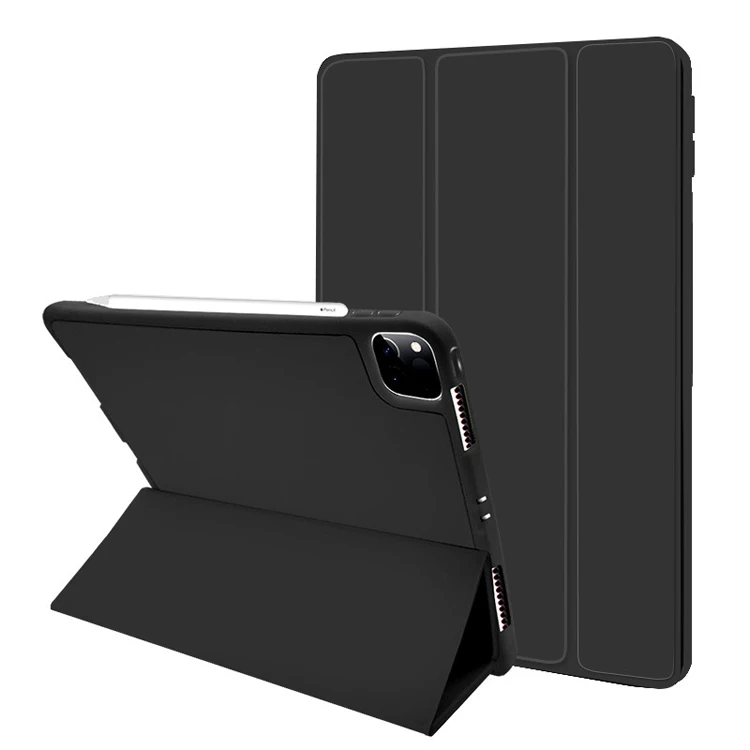 

Universal Size Soft TPU PU Material Smart Sleep Wake Up Right Side Pencil Holder Design Tablet Full Cover Case For Ipad Pro 10.5