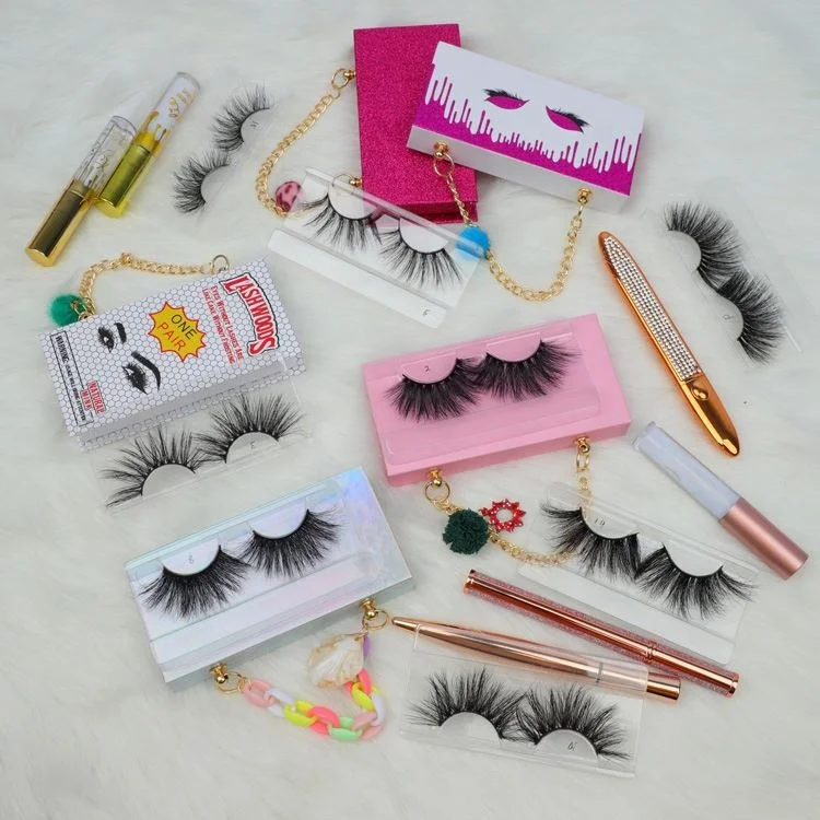 

Eyelashes Wholesale Vendor Lashpackaging Box Mink Siberian Eyelash Fluffy Strip Lashes Custom 25mm 3d mink eyelash