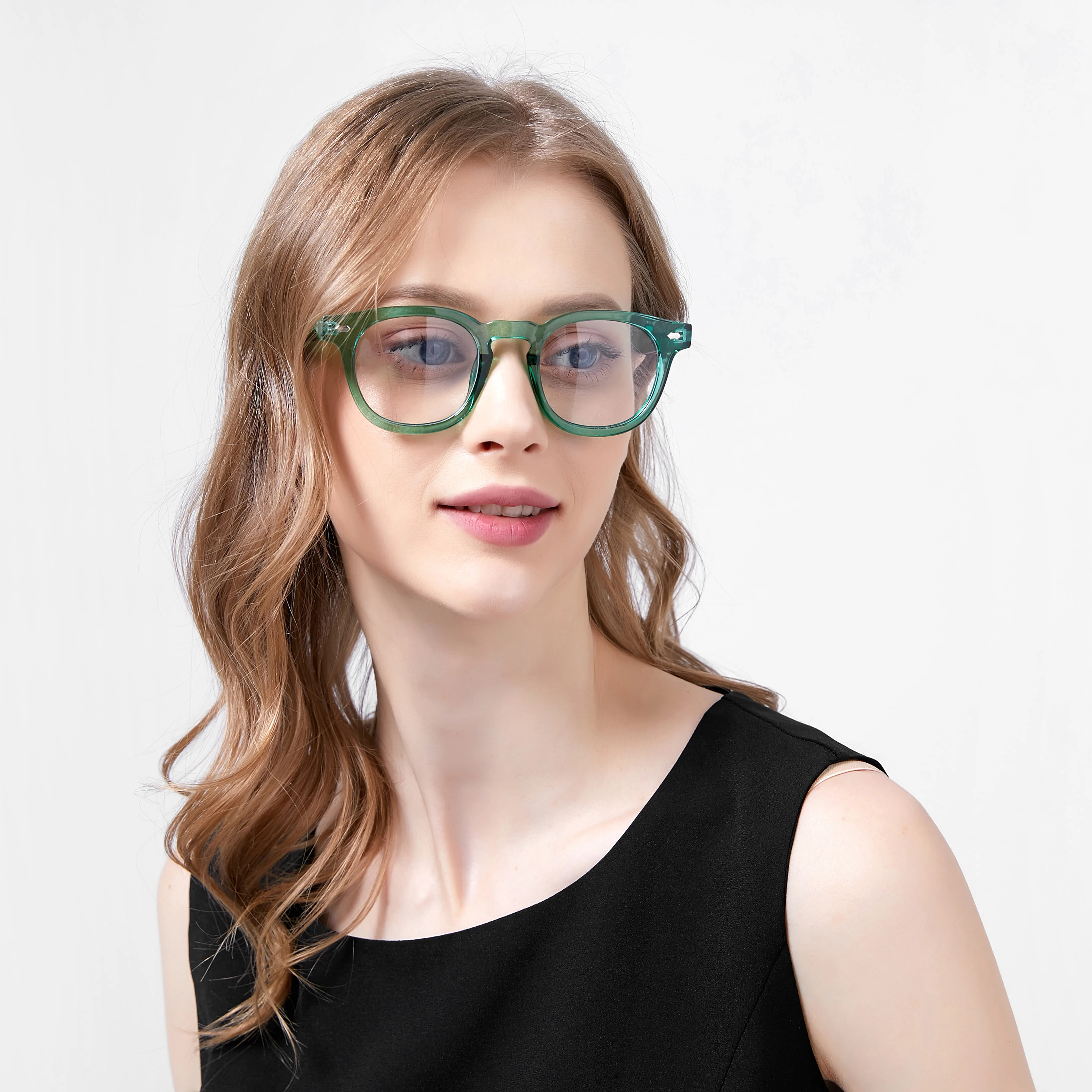 

[RTS] Computer spectacles blue light glasses dropshipping oversized glasses PC square sharp optical glasses for students, Custom colors