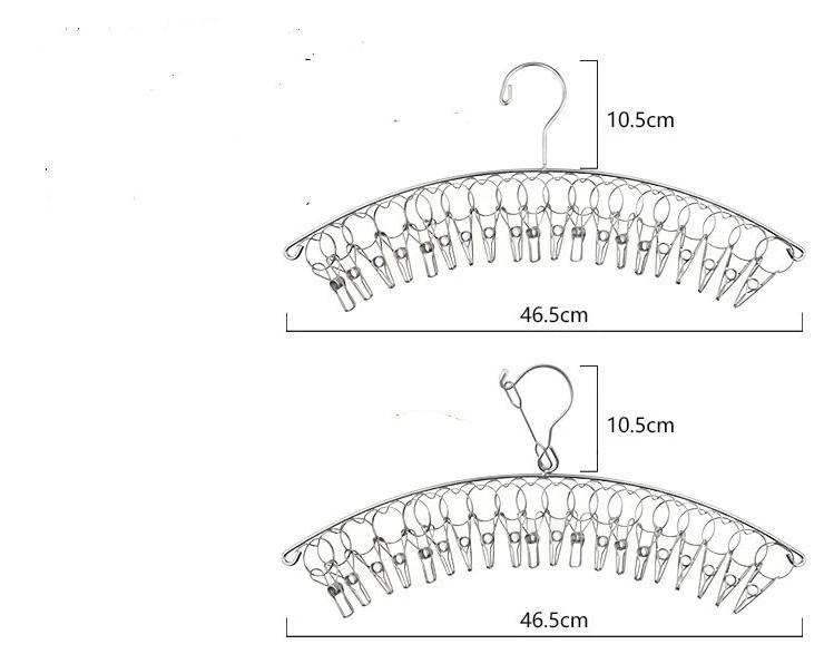 

Striped Multifunctional Bathroom Metal Wardrobe Closet Storage Rack All Stainless Steel Material Socks Hanger for
