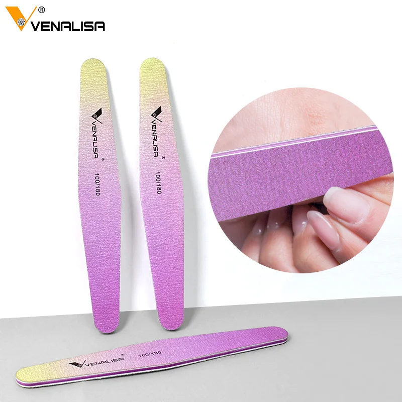 

High Quality Venalisa Nail Files Buffer Double Side Of The Nail File Buffer 100/180 Trimmer Lime Buffer Nail Art Manicure Tools