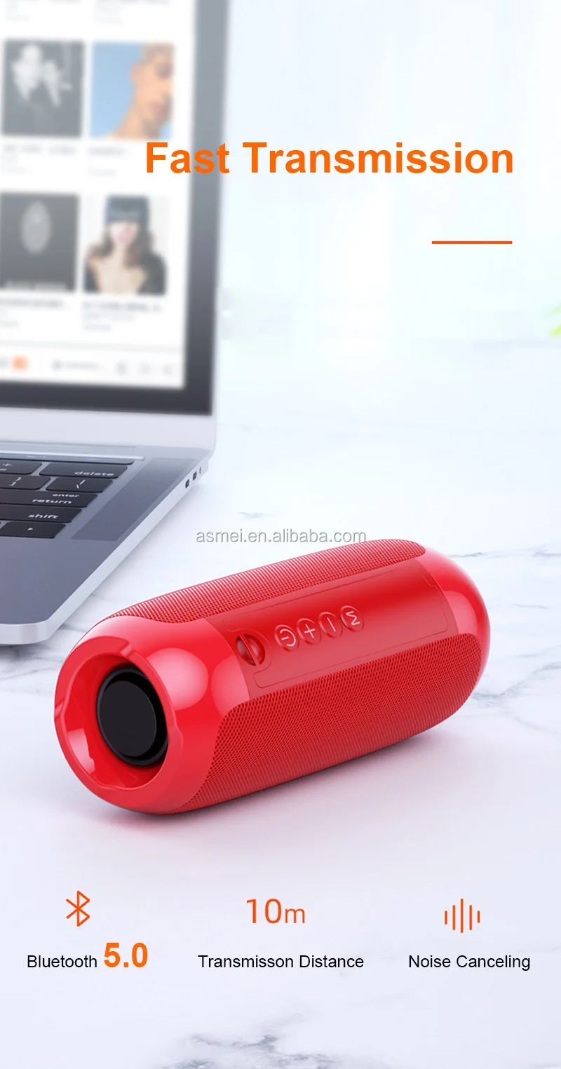 TG117 Mini BT Speaker Portable Wireless With TF card and FM Radio For Mobile Phone PK Loudspeaker TG113 - ANKUX.COM