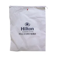

high quality eco friendly supplier hotel recycle draw cord non woven laundry bag drawstring bag for hotel