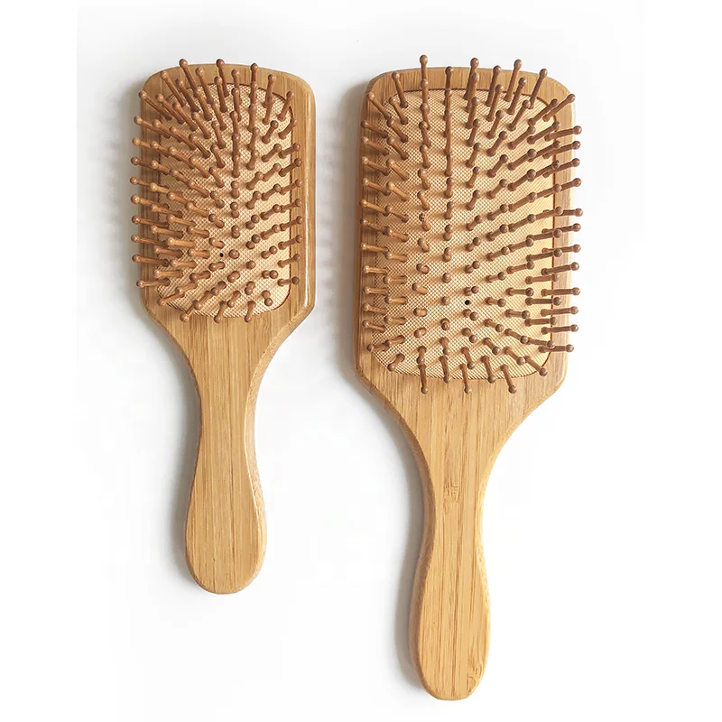 

Factory Direct Supply Natural Bamboo Paddle Ionic Hair Straightening Brush