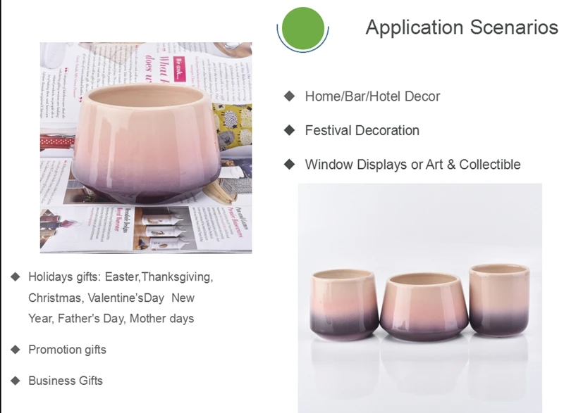 ceramic candle jars