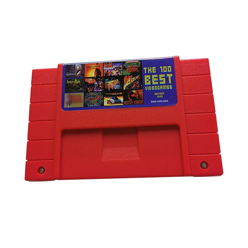 

Super 100 in 1 Game Cartridge for SNES 16-Bit Multicart NTSC SNES Game Console