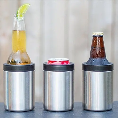 

Amazon Hot Seller Double Wall Stainless Steel Vacuum Insulator Slim Skinny Can Cooler for 12oz Slim Cans, Based pantone color number