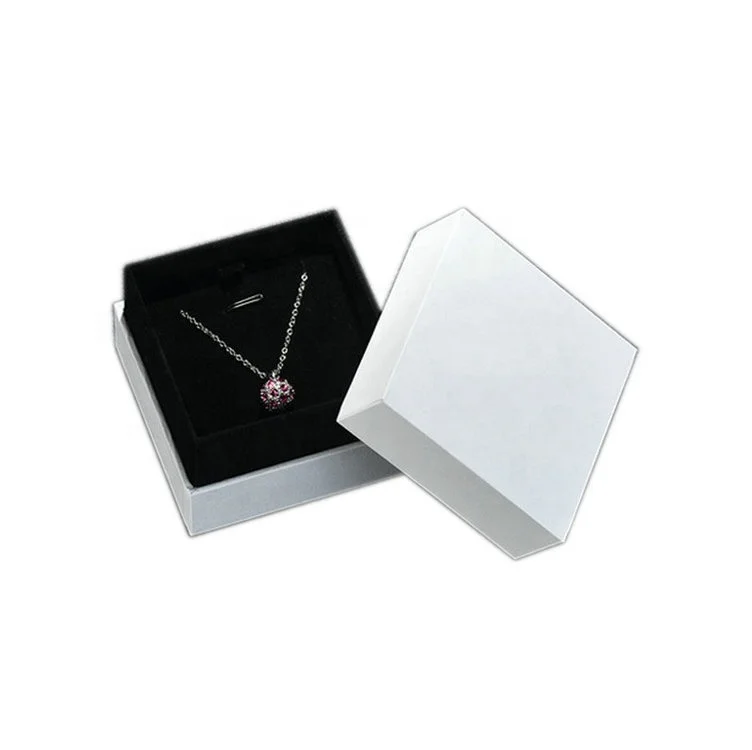 

Custom Wholesale White Luxury Jewelry Wedding Fancy Paper Pendant Necklace Gift Box