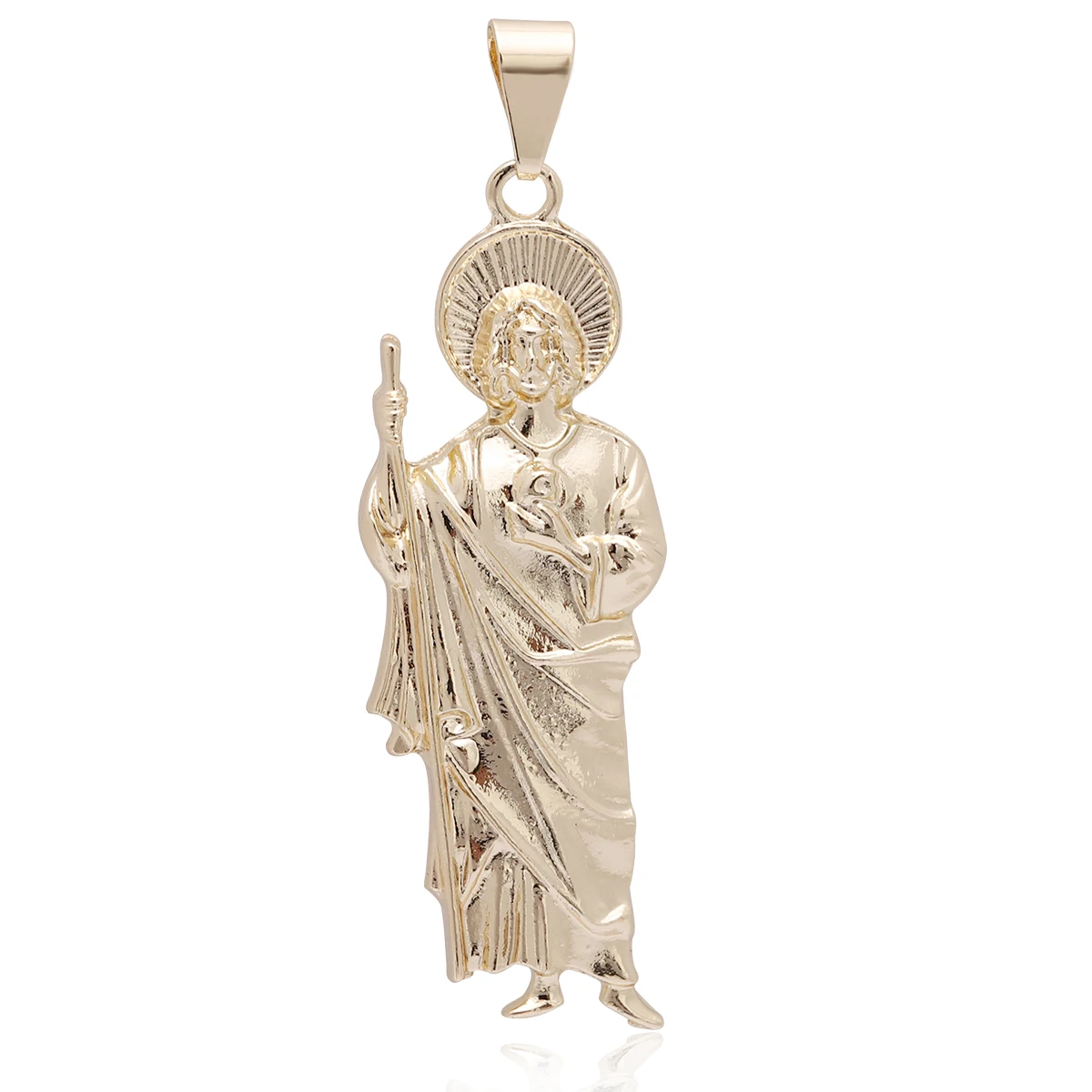 

14k gold san benito necklace Religious pendant newly designed charm ornament for the Catholic virgin Mary