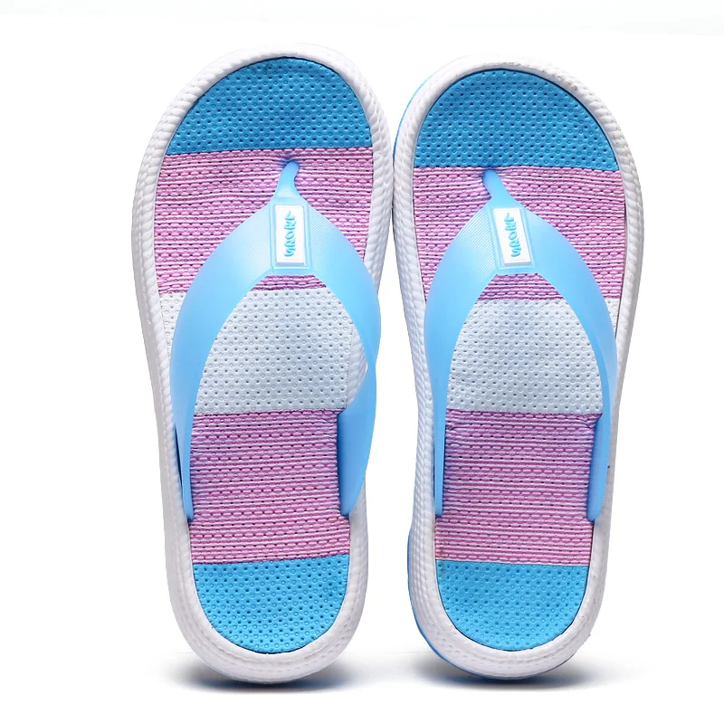 

Indoor Outdoor Women's Flip-Flop Beach Footwear Sport Platform Soled EVA Rubber Slippers, Solid color