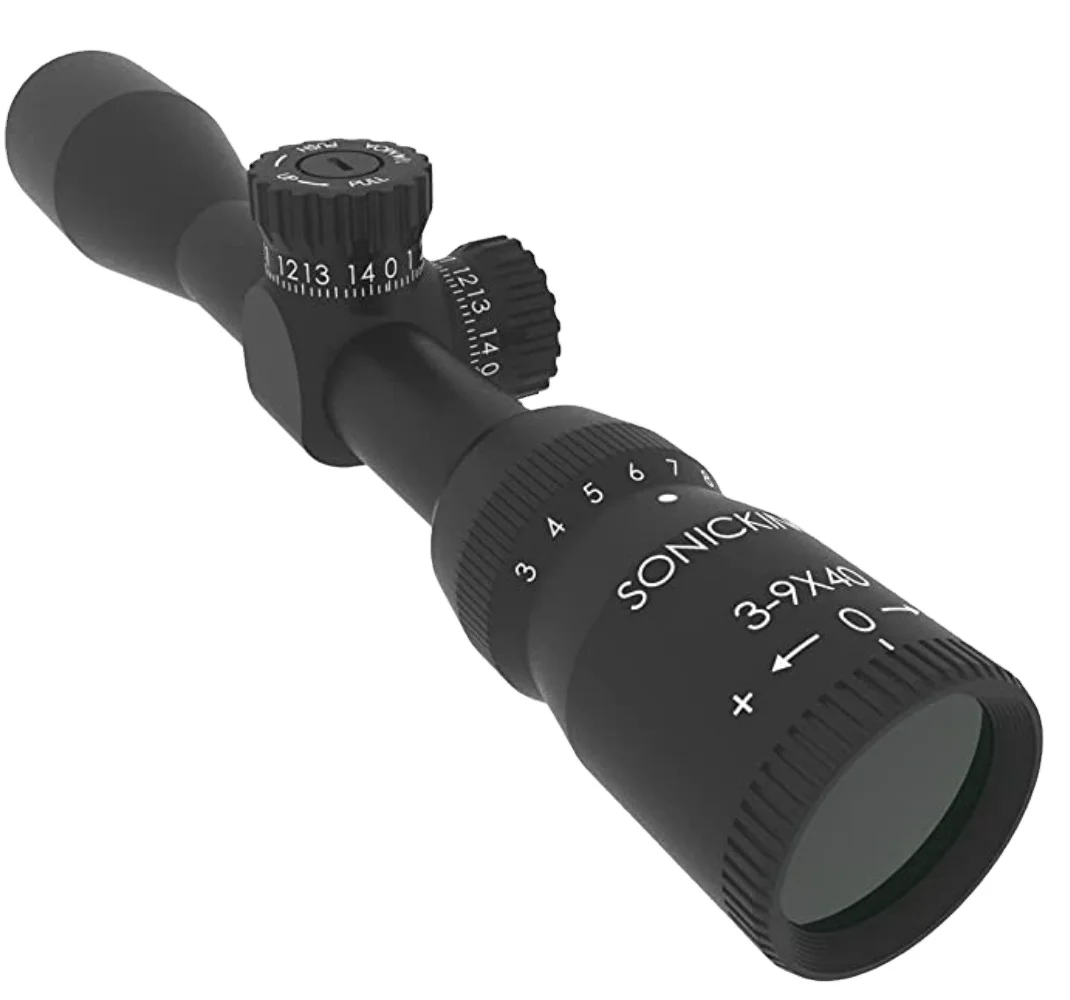 

3-9X40 rifle scope rimfire centrefire target shootin, Matte black