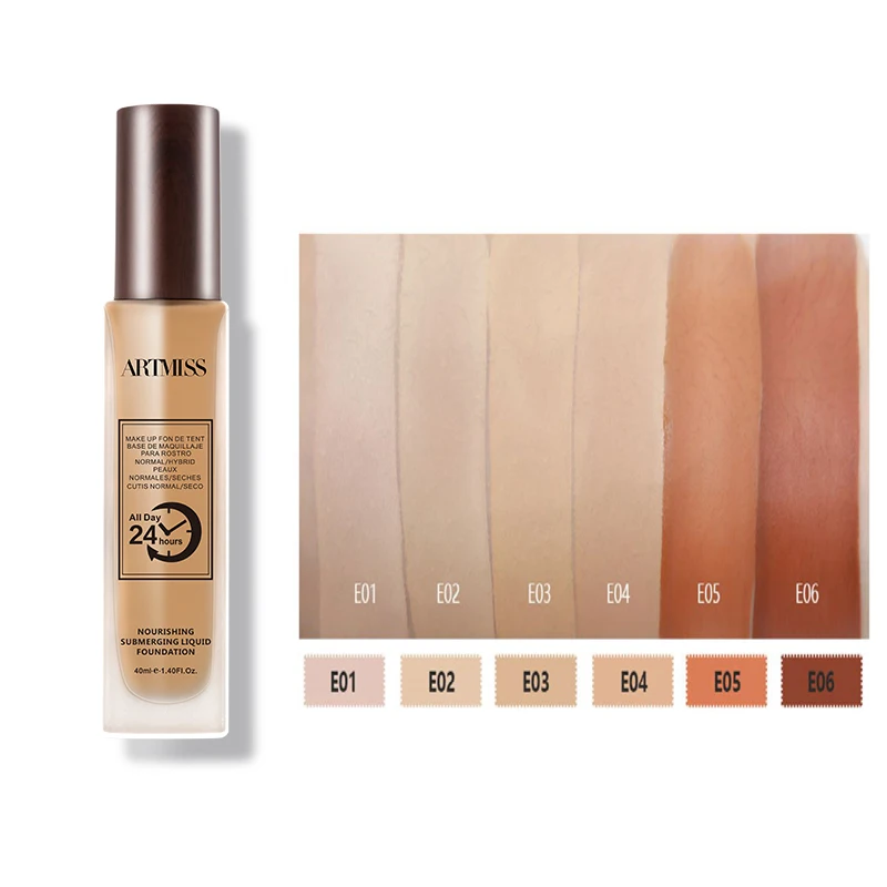 

Shop Hot Sell Low Moq Wholesale Deep Color 24H Waterproof Long Lasting Matte Makeup Foundation Liquid, 6 colors