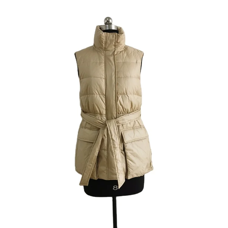 
Hot Sell Wholesale Custom Polyester Womens Down Vest For Winter  (1600162990434)