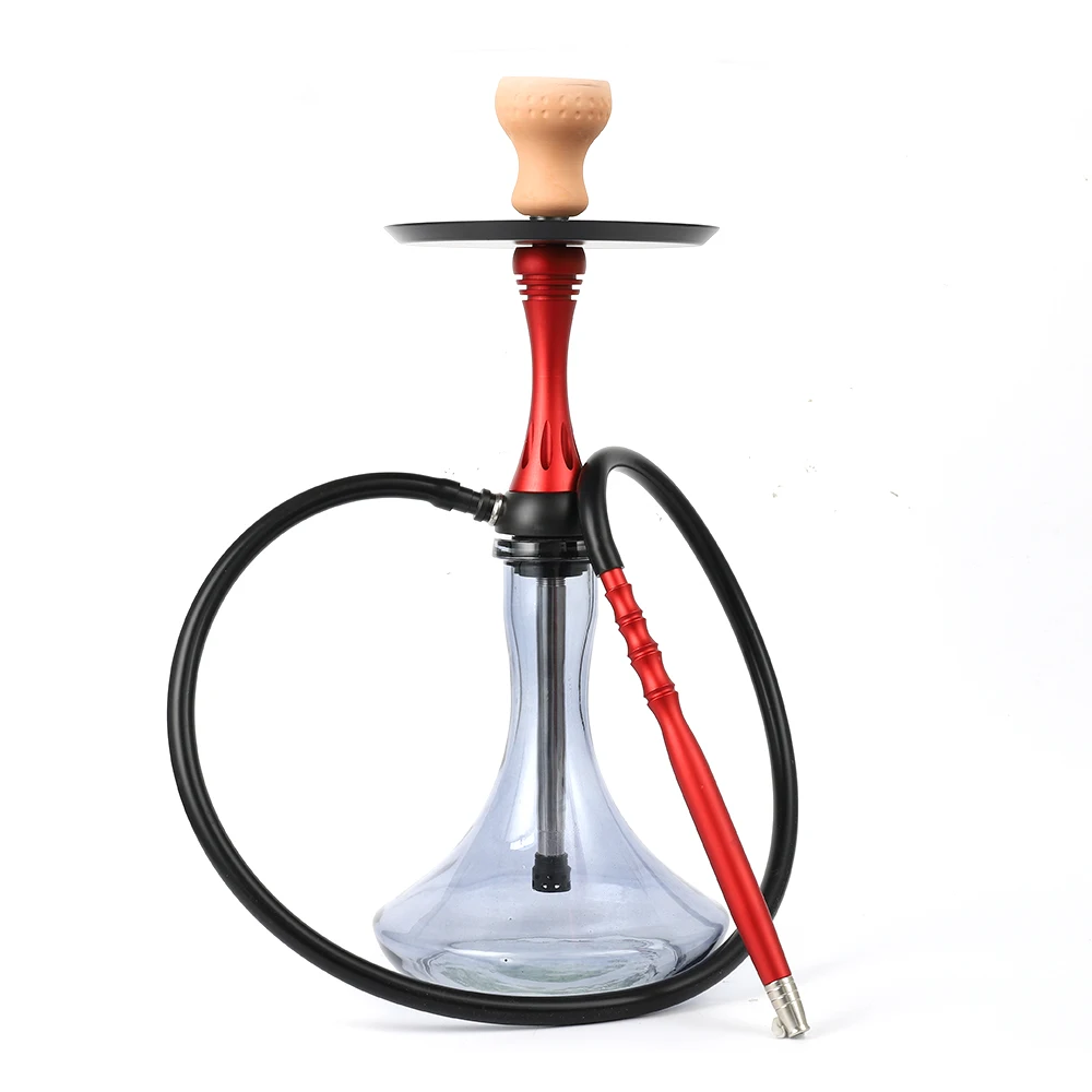 

Wholesale Alpha Hookah Tobacco Stainless Steel Hookah Shisha Set Glass Bowl Tips with Hose Smoking Accessories China