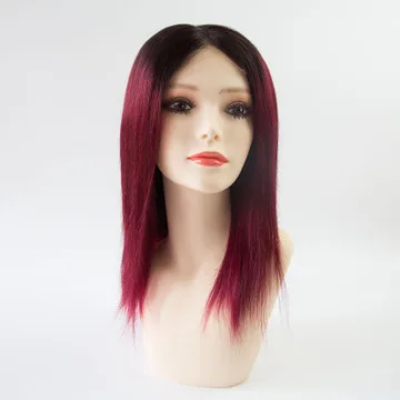 

Yiwu Wigs Amazon Hot Selling Short Deep Wine Straight 4x4 Bob Wigs Human Hair Wig, As picture