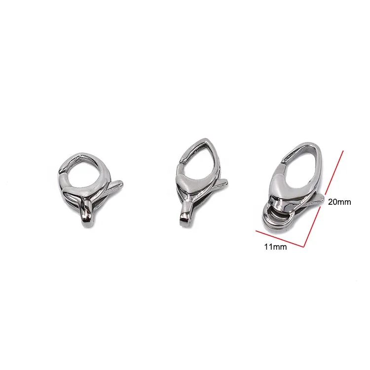 

Jewelry fingdings stainless steel components snap lobster clasp