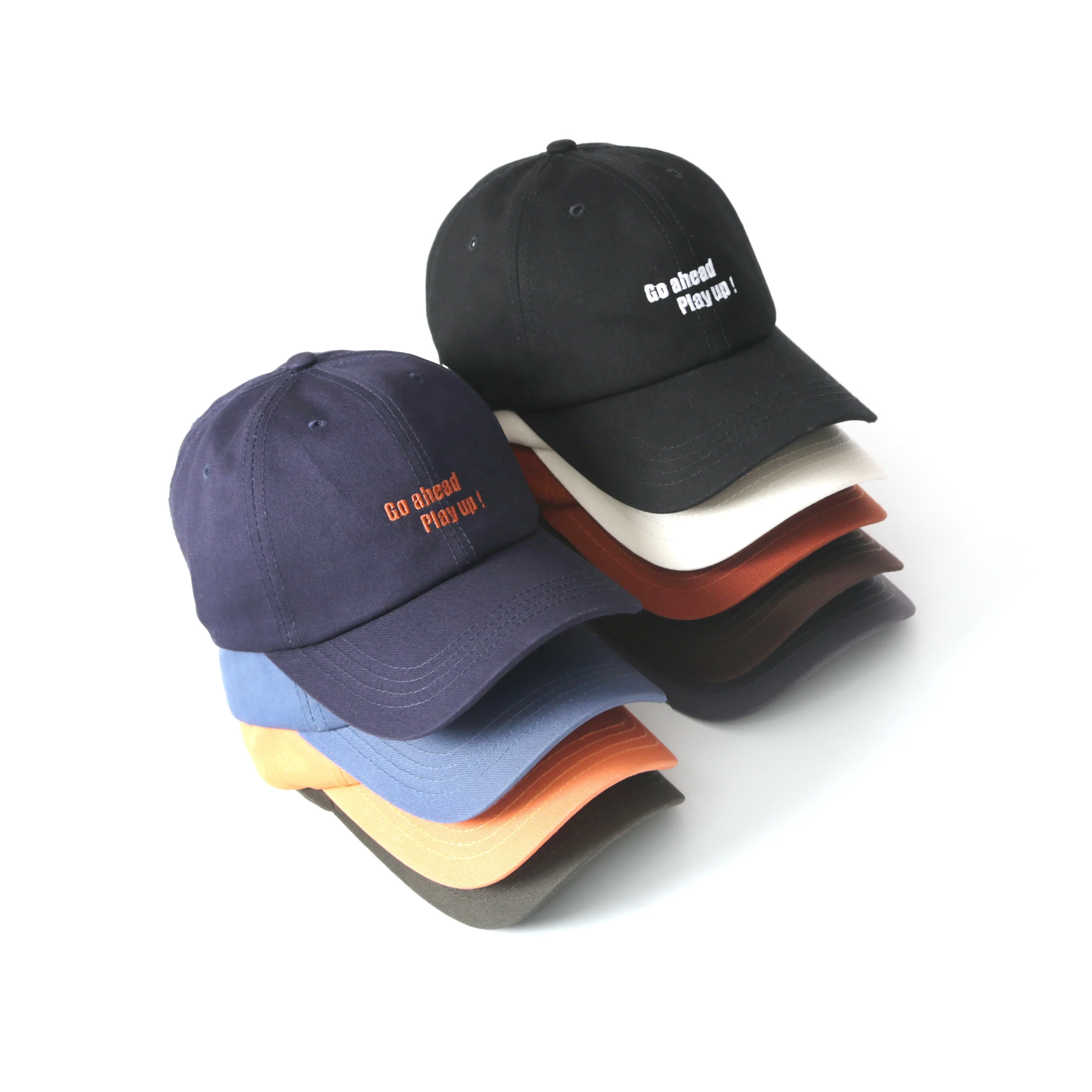 Customized Design Cotton 6 Panel Cap 3D Embroidery New Fit Blank Wholesale Letter Graphic Logo Men Sports Baseball Hats and Caps