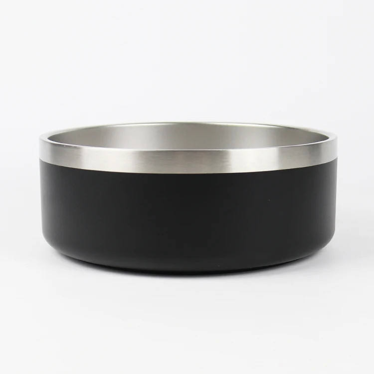 

Wholesale Custom Logo Powder Coated Pet Dog Bowl 32oz 64oz Stainless Steel Insulated Dog Eating Bowl for Lager Dogs Cats, Customized colors acceptable