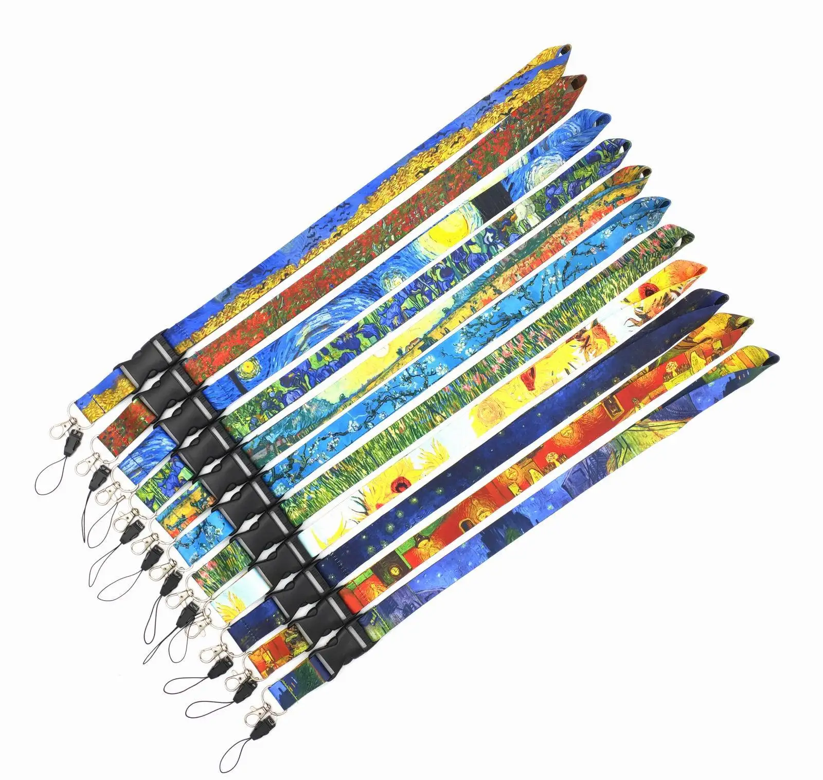 

Ready to Ship Vincent Van Gogh Neck Wrist Lanyard Keychain with Clip