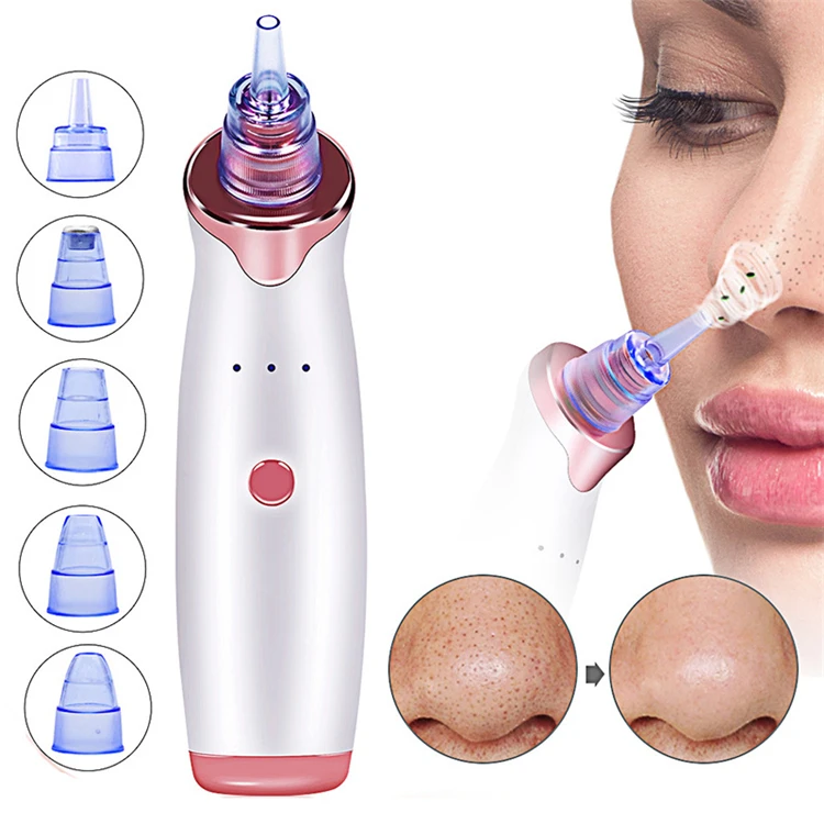 

2020 Professional Electronic Blackhead Remover Vacuum Sucker Deep Cleansing Tool 4 Piece