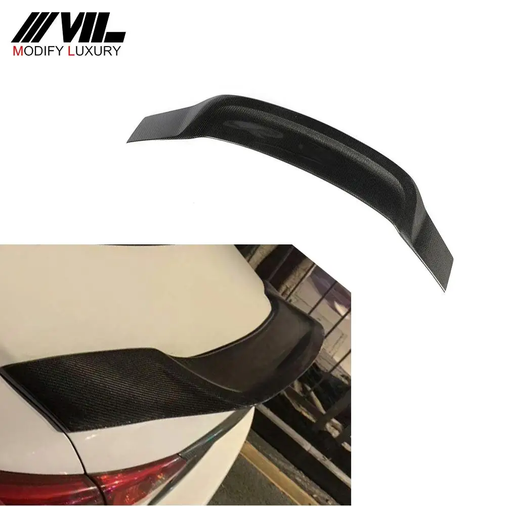 Carbon Fiber Rear Roof Spoiler For Audi Q7 Typ 4m Sq7 Sline 2016-2018 ...