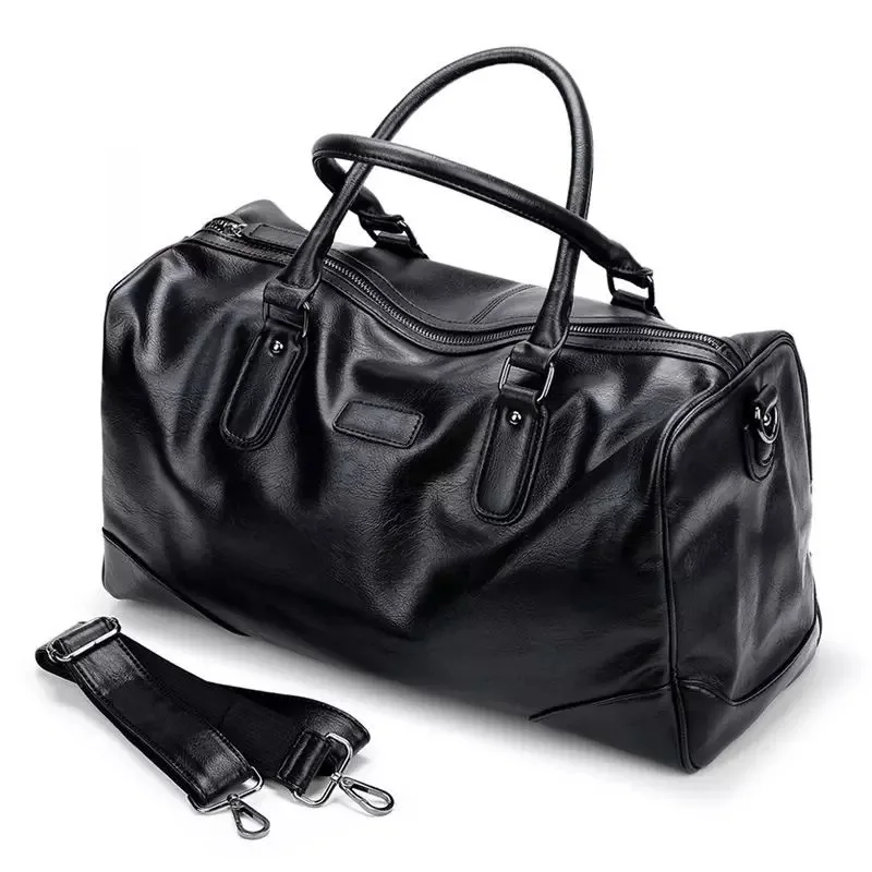

TB139 2021 New business style travel storage good quality waterproof leather duffel bag mens luxury weekender bags