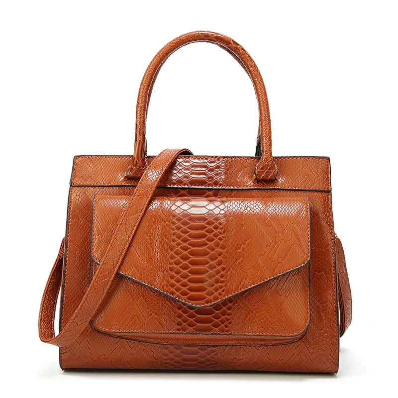 

New Design Chic Leather Snakeskin Handbags Women Purse Fashion Handbags For Ladies