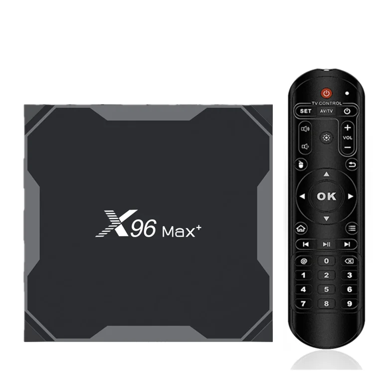 

Factory X96 max plus S905X3 tv box X96 MAX+ 4GB 32GB Android 9.0 8K BT4.0 tv box 4gb 64gb hot sell smart set top box STB X96max+