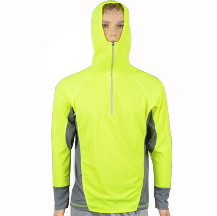 

Outdoor Ultra-thin sun-protective clothing skin fishing polyester interlock shirt hoodie
