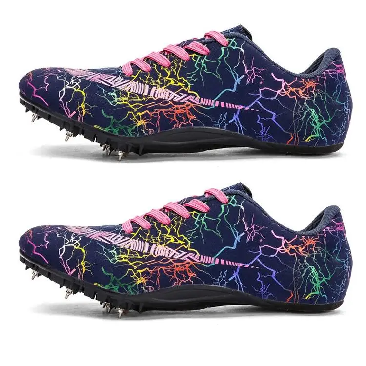 Professional sport running spikes shoes men and women track and field shoes mandarin duck sprint shoes size 35-45