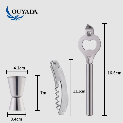 
Factory Direct 350ml stainless steel cocktail shaker coctelera bar tools set kit bartender 