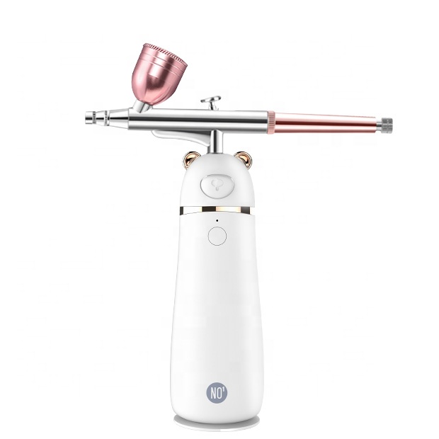 

Skin Moisturizing Hydro Dermabrasion Water Oxygen Jet Peel Facial Spray Gun Machine, White/ pink
