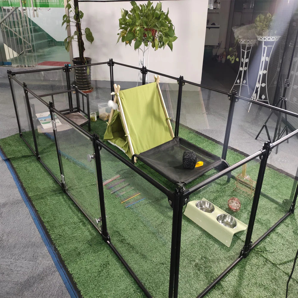 

Aluminum folding fence for dog/Foldable acrylic Dog Playpen