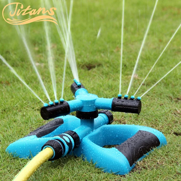 

Automatic 360 Degree garden sprinklers Rotating Adjustable Lawn Sprinkler, Blue