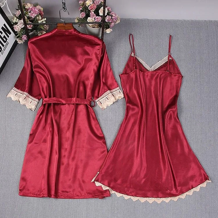 

Custom Logo Cheap Hot Sexy Ice Silk Suspenders Romper Pajamas Adult