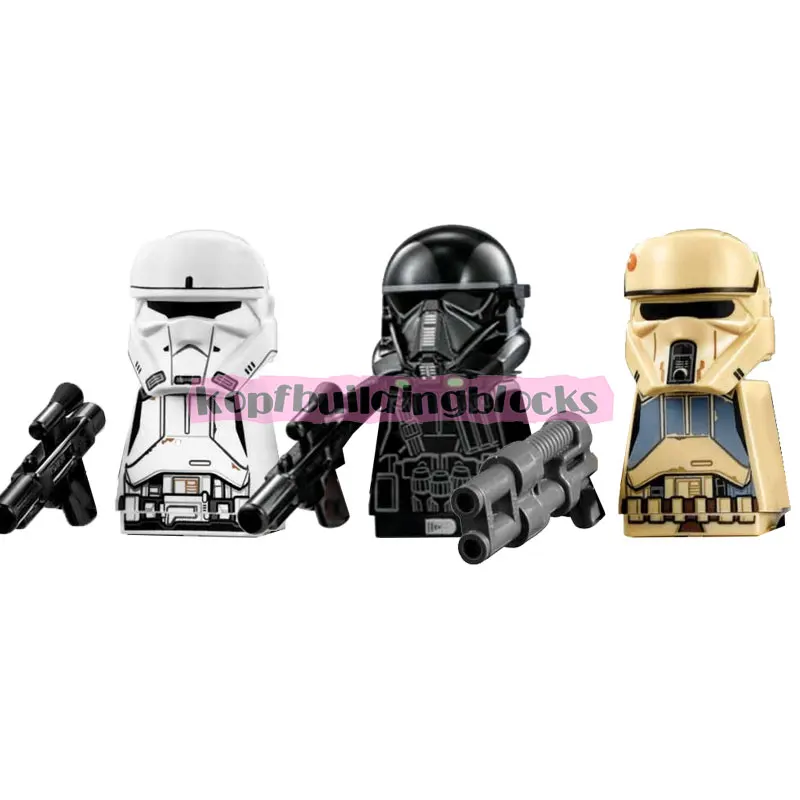 

Space Wars PG654 PG655 PG656 Death Trooper Imperial Hovertank Shoretrooper SW Mini Bricks Building Block Figure Plastic Toy