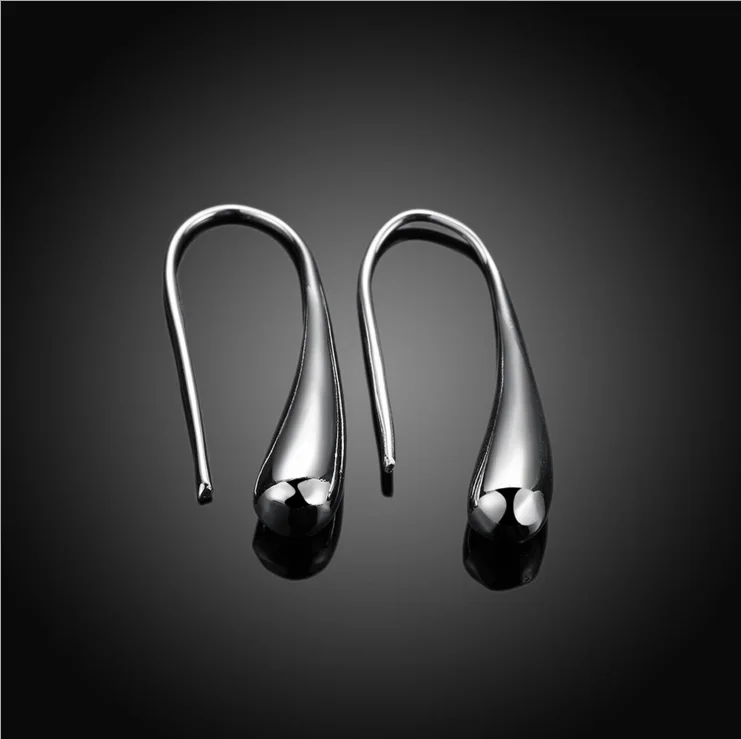 

Amazon hot sale nice price Fashion design water drop fashion plated necklace ear hook ring jewelry