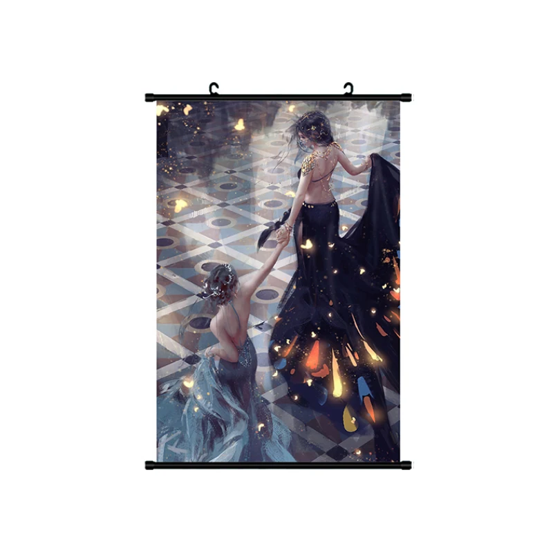 Cartoon Secondary Scroll Poster Hanging Large Gift Canvas Custom Printed Digital Printed Poster Wallpaper Kraft Paper Offset