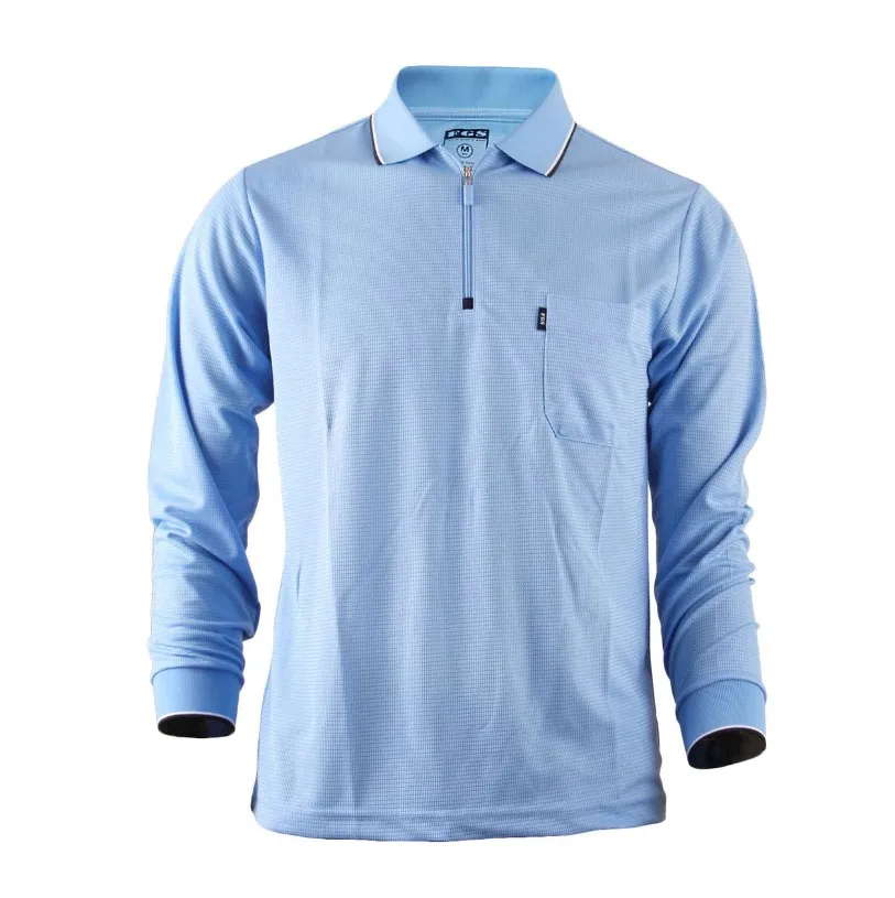 
High quality daily wear polo shirt t shirt, customized logo zipper up polo shirt 