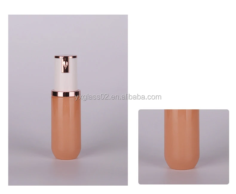 Cosmetic glass bottle set skincare container manufacturer  packaging glass bottle details