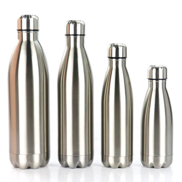 

Leak-Proof Sports Bottle Double Walled Vacuum Insulated Cola Shape Thermos Flask 500ml Stainless Steel Insulated Water Bottle, Stainless steel color/customized color