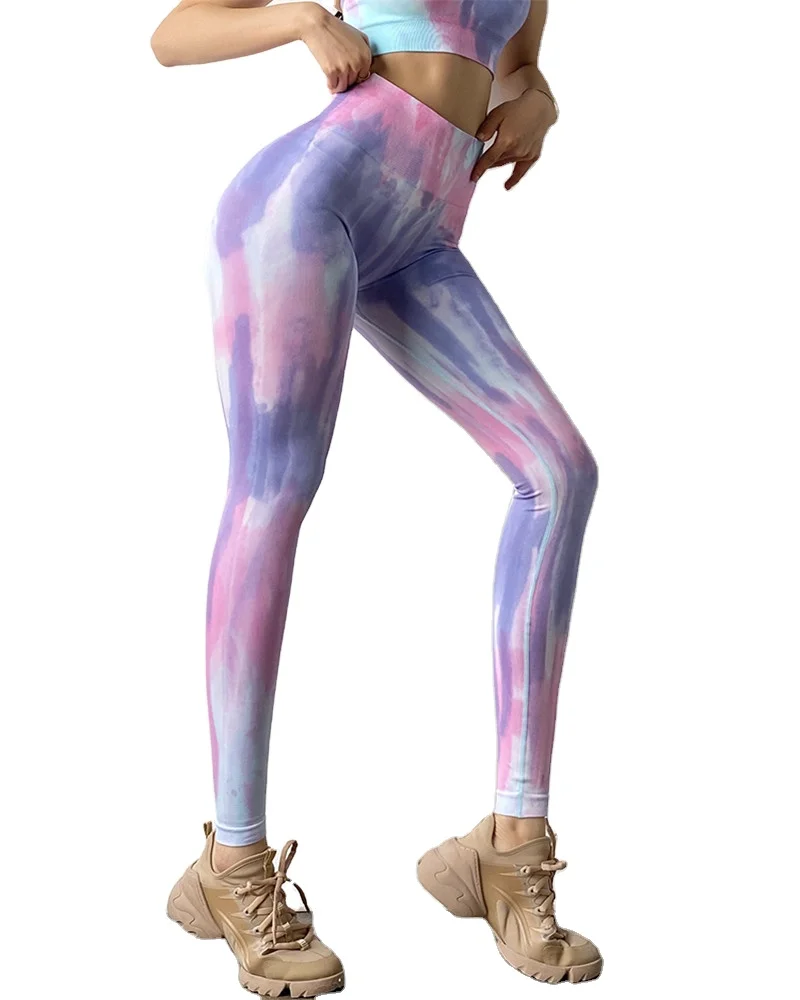 

Mitaogirl Sport Gym Leggings High Waisted tie-dye Workout Fitness Leggings Women, 3 colors