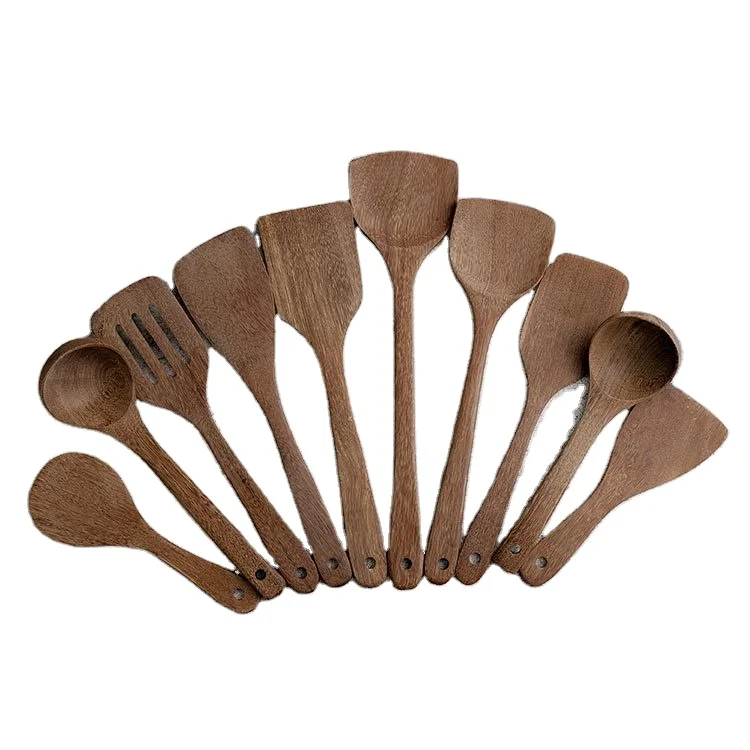 

Non-Stick Pan Wooden Turner Kitchen Household Spatula Wooden Wenge Rice Spoon Door Frame Wooden Turner Spatula